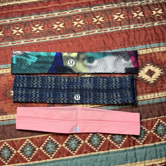 lululemon athletica Accessories - Colorful Lululemon Athletica Headband bundle of 3